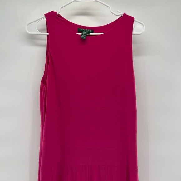 Lauren Ralph Lauren pink sleeveless dress size 10 - Picture 2 of 10